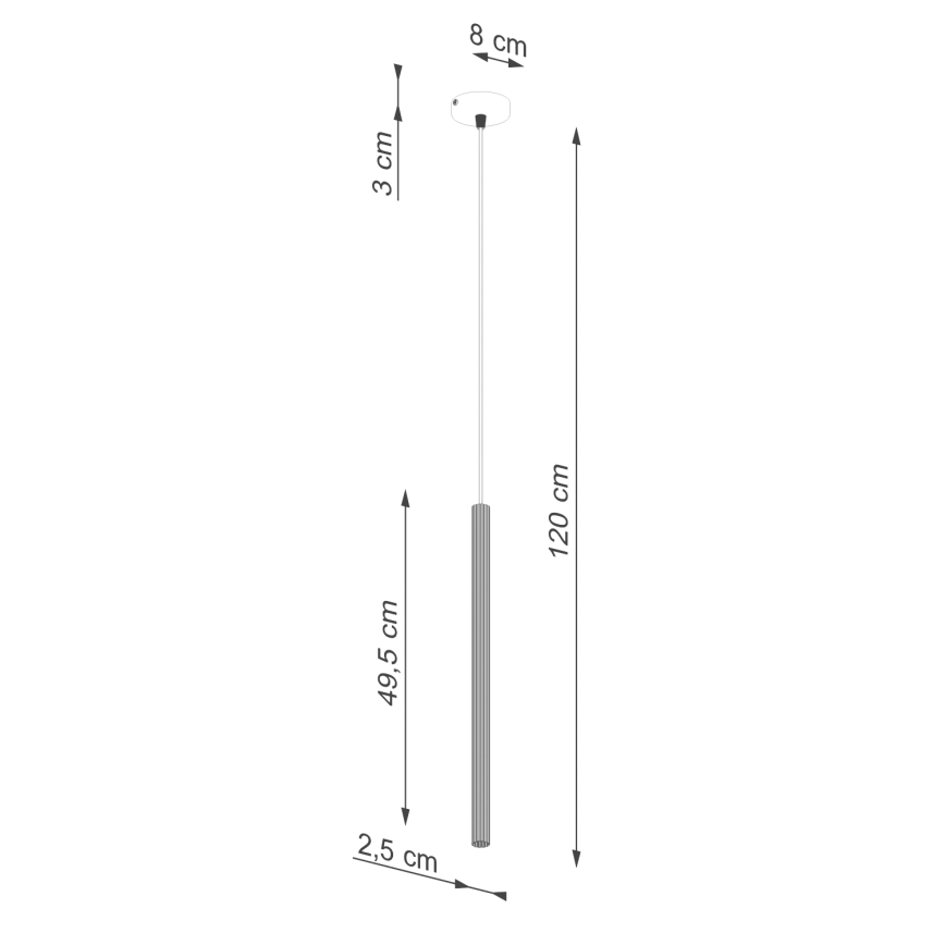 Подвесная люстра ARCHE 1xG9/8W/230V белый