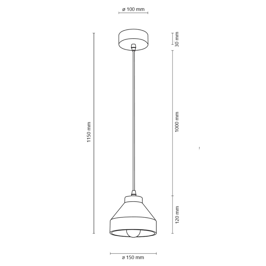 Подвесная люстра TRISTAN 1xE14/40W/230V дуб - сертифицировано FSC