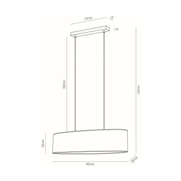 Подвесная люстра BOHO 2xE27/40W/230V дуб - сертифицировано FSC