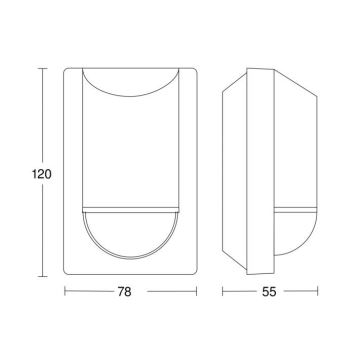 Steinel 034702 - Зовнішній датчик руху ECO IP54 чорний