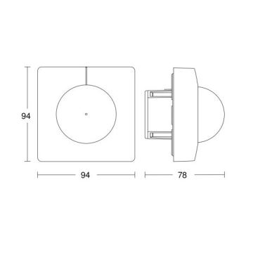 Steinel 055738 - Датчик руху IS 3180 DALI-2 APC білий