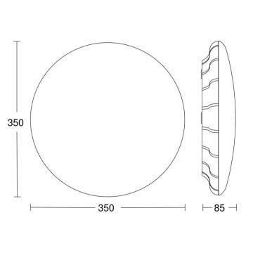 Steinel 068059 - Стельовий LED світильник з датчиком RS PRO S30 SC 25,8W/230V 3000K