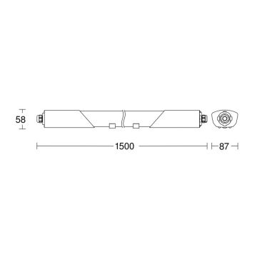 Steinel 079338 - Світлодіодний технічний світильник з датчиком RS PRO 5150 SC 5C LED/42W/230V IP66