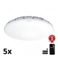 Steinel 079727 - НАБІР 5x Стельовий LED Світильник з датчиком RS PRO S30 SC LED/25,7W/230V 3000K