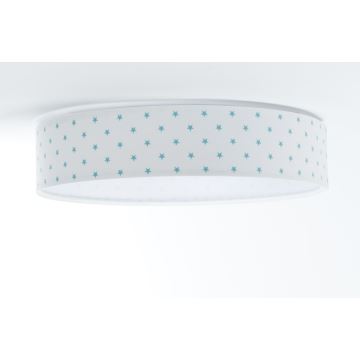 Стельовий LED світильник GALAXY KIDS LED/24W/230V зірочки білий/бірюзовий