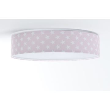 Стельовий LED світильник GALAXY KIDS LED/24W/230V зірочки рожевий/білий
