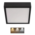 Стельовий LED світильник NEXXO LED/12,5W/230V 3000/3500/4000K 17x17 см чорний