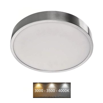 Стельовий LED світильник NEXXO LED/28,5W/230V 3000/3500/4000K діаметр 30 см хром