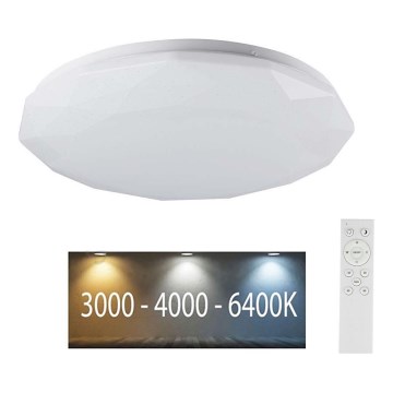 Стельовий LED світильник з регулюванням яскравості LED/40W/230V 3000K/4000K/6500K + ДК