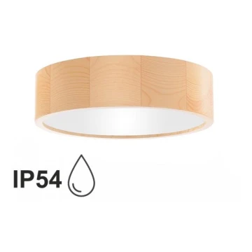 Стельовий світильник для ванної кімнати CLEO 2xE27/24W/230V IP54 діаметр 27,5 см сосна
