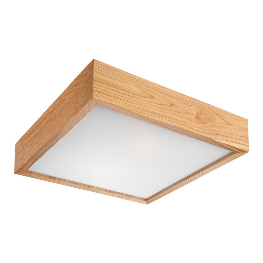 Стельовий світильник OAK SQUARE 1xE27/60W/230V дуб 27,5 см