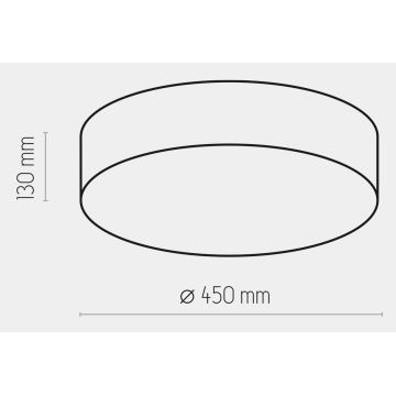 Стельовий світильник RONDO 4xE27/15W/230V діаметр 45 cm сірий