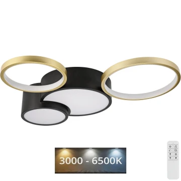 Стельовий світильник з регулюванням яскравості ALIZEE LED/30W/230V 3000-6500K чорний/золотий
