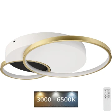 Стельовий світильник з регулюванням яскравості BENITO LED/31W/230V 3000-6500K білий/золотий