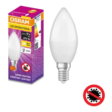 Светодиодная антибактериальная лампа B40 E14/4,9W/230V 2700K - Osram