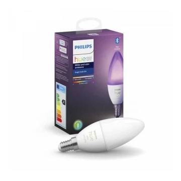 Светодиодная диммируемая лампочка Philips Hue WHITE AND COLOR E14/5,3W/230V 2200K - 6500K