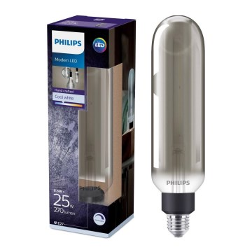 Светодиодная диммируемая лампочка SMOKY VINTAGE Philips T65 E27/6,5W/230V 4000K