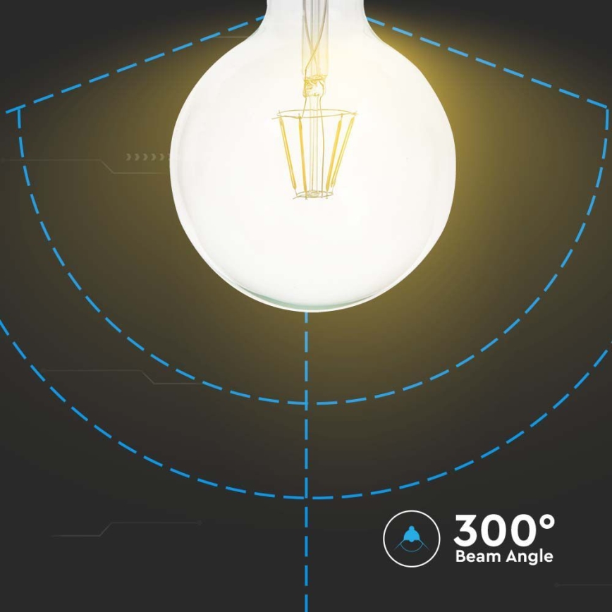 Светодиодная лампа FILAMENT G125 E27/12W/230V 3000K