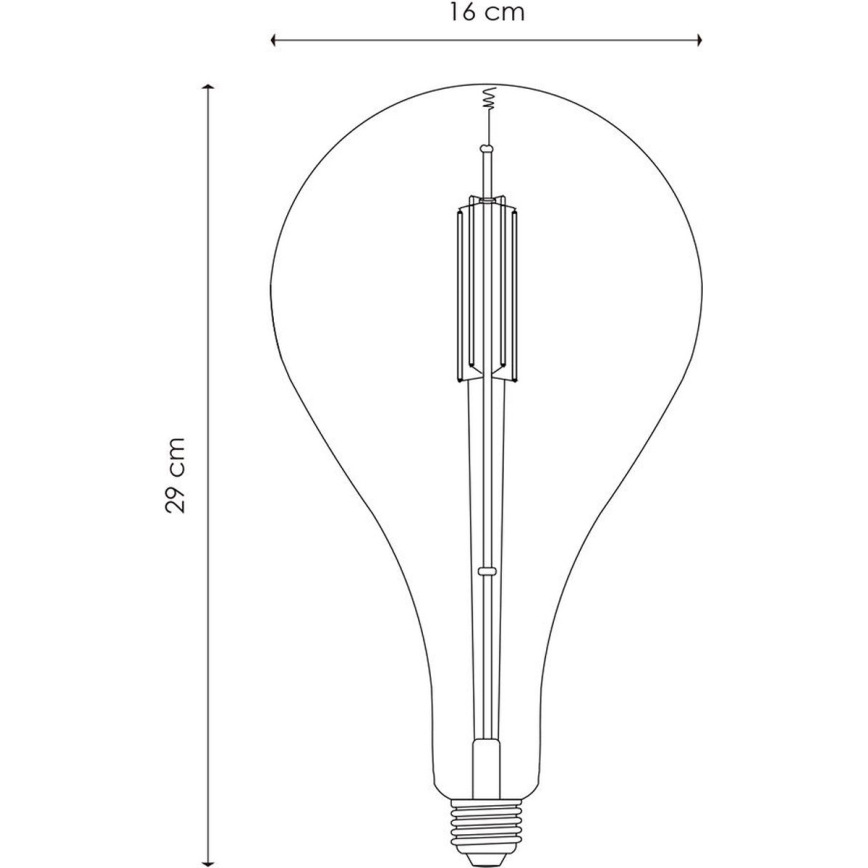 Светодиодная лампа с регулированием яркости VINTAGE EDISON E27/4W/230V 2700K CRI 90