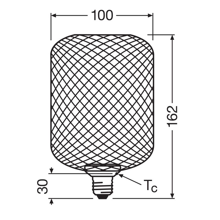 Светодиодная лампочка DECOR FLAT E27/3,5W/230V 2700K золотистый - Osram