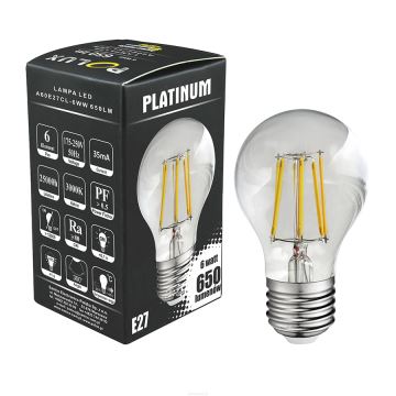 Светодиодная лампочка FILAMENT A60 E27/6W/230V 3000K