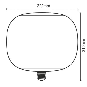 Светодиодная лампочка FILAMENT SMOKE T220 E27/4W/230V 1800K