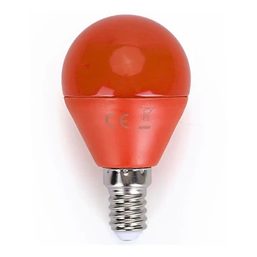 Светодиодная лампочка G45 E14/4W/230V оранжевая - Aigostar