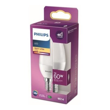 Светодиодная лампочка Philips B38 E14/7W/230V 2700K