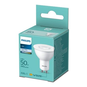 Светодиодная лампочка Philips GU10/4,7W/230V 4000K