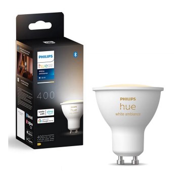 Светодиодная лампочка с регулированием яркости Philips Hue WHITE AMBIANCE GU10/4,2W/230V 2200-6500K