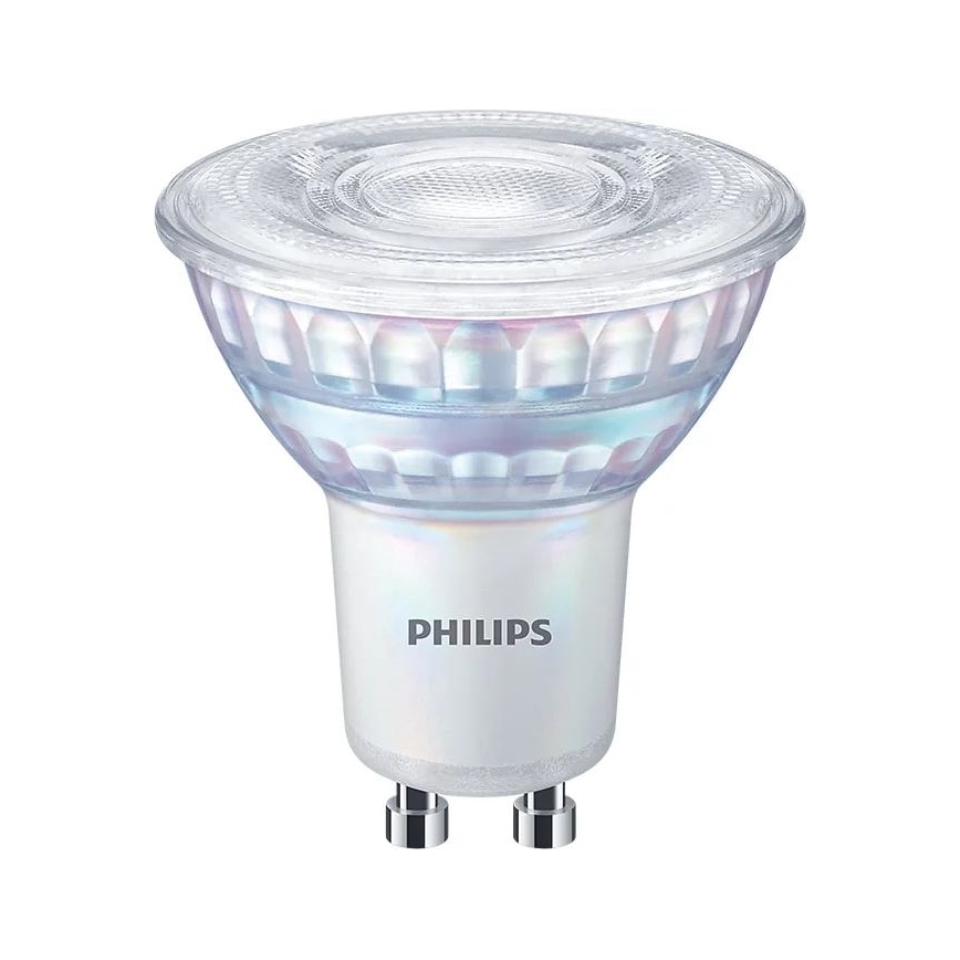 Светодиодная лампочка с регулированием яркости Philips Warm Glow GU10/3,8W/230V 2200-2700K CRI90