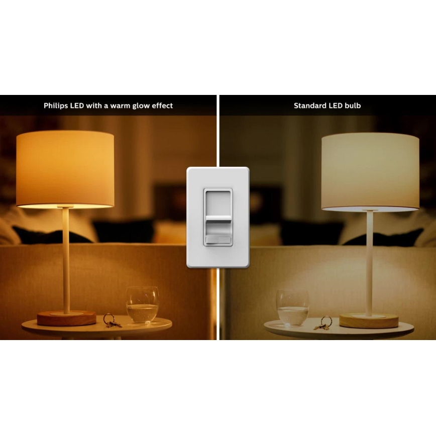 Светодиодная лампочка с регулированием яркости Philips Warm Glow GU10/6,2W/230V 2200-2700K CRI 90