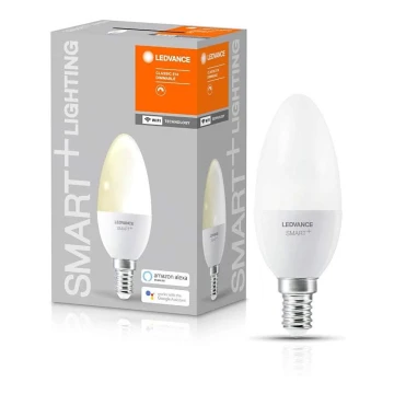 Светодиодная лампочка с регулированием яркости SMART+ E14/5W/230V 2700K Wi-Fi - Ledvance