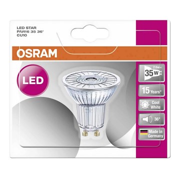 Светодиодная лампочка STAR GU10/2,6W/230V 4000K - Osram