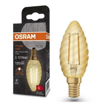 Светодиодная лампочка VINTAGE E14/1,5W/230V 2400K - Osram