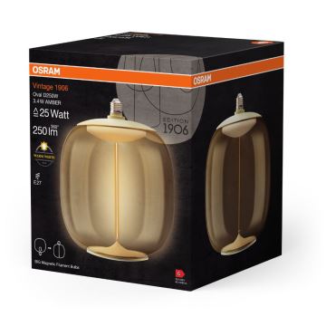 Светодиодная лампочка VINTAGE FILAMENT E27/3,4W/230V 2700K - Osram