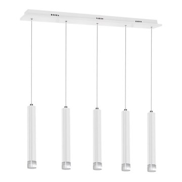 Светодиодная люстра на тросе ALBA 5xLED/25W/230V белая