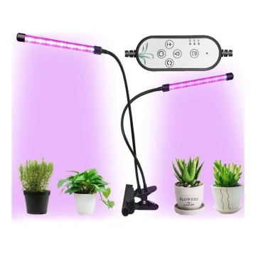 Светодиодная настольная лампа для выращивания растений с регулированием яркости и зажимом LED/8W/5V