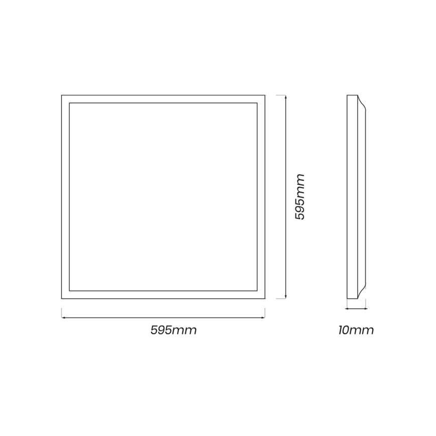 Светодиодная панель LED/48W/230V 4000K 60x60 см