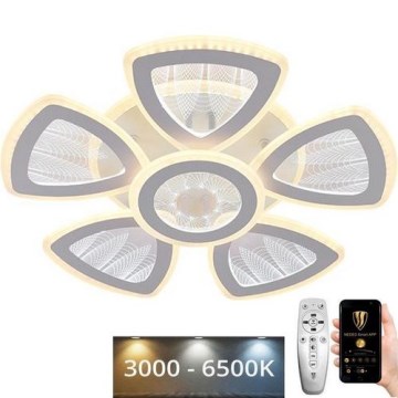 Светодиодная припотолочная люстра с регулированием яркости LED/145W/230V 3000-6500K + дистанционное управление