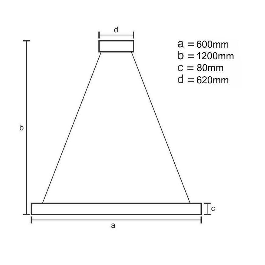 Светодиодная подвесная люстра с регулированием яркости LED/100W/230V 3000-6500K + дистанционное управление