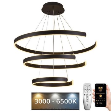 Светодиодная подвесная люстра с регулированием яркости LED/220W/230V 3000-6500K + дистанционное управление