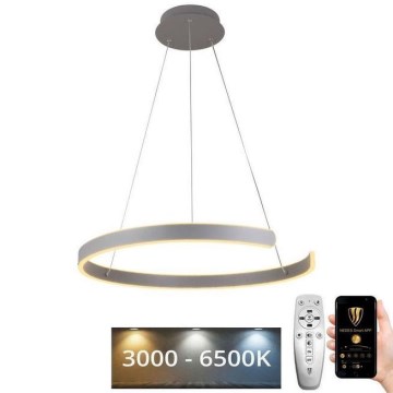 Светодиодная подвесная люстра с регулированием яркости LED/70W/230V 3000-6500K + дистанционное управление