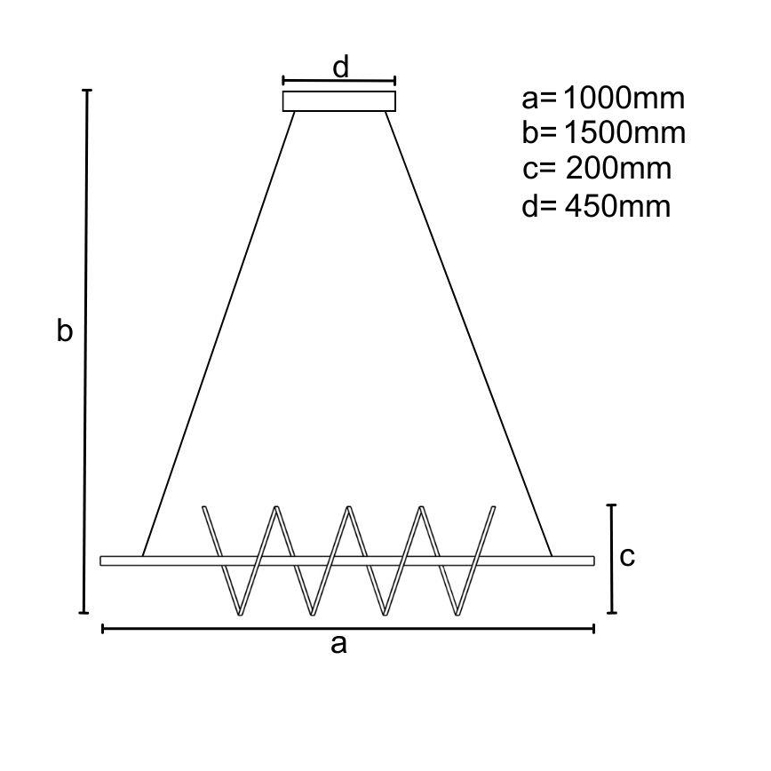 Светодиодная подвесная люстра с регулированием яркости LED/70W/230V 3000-6500K + дистанционное управление