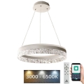 Светодиодная подвесная люстра с регулированием яркости LED/80W/230V 3000-6500K белый + дистанционное управление