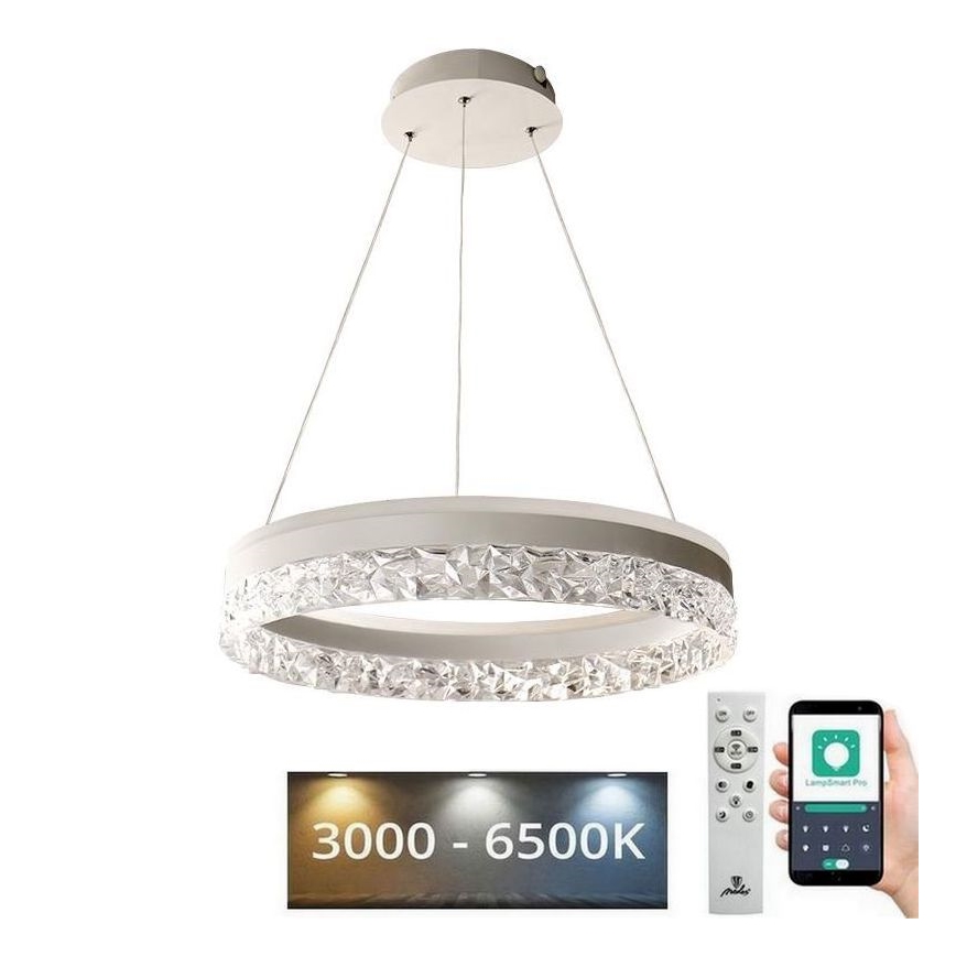 Светодиодная подвесная люстра с регулированием яркости LED/80W/230V 3000-6500K белый + дистанционное управление