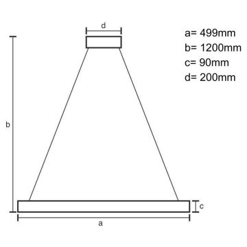 Светодиодная подвесная люстра с регулированием яркости LED/80W/230V 3000-6500K белый + дистанционное управление