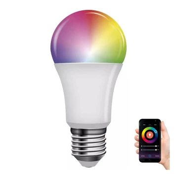 Светодиодная RGB-лампочка с регулированием яркости GoSmart A60 E27/9W/230V 2700-6500K Tuya