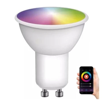 Светодиодная RGB-лампочка с регулированием яркости GoSmart MR16 GU10/4,8W/230V 2700-6500K Tuya