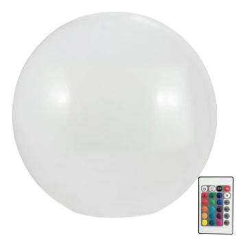 Светодиодная RGBW-лампа на солнечной батарее BALL LED/1,2V диаметр 40 см IP65 + дистанционное управление